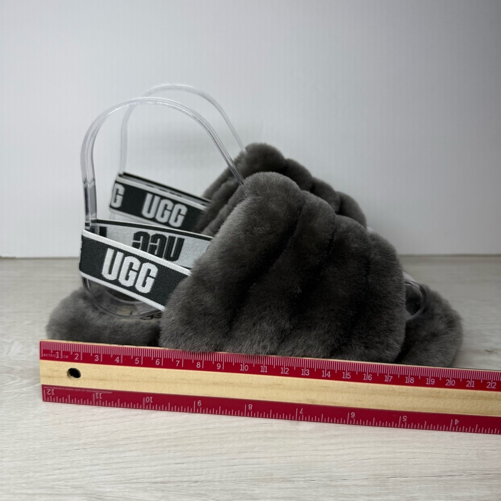 UGG Big Kids' Fluff Yeah Slide 1098494K Size 2 - Picture 4 of 7